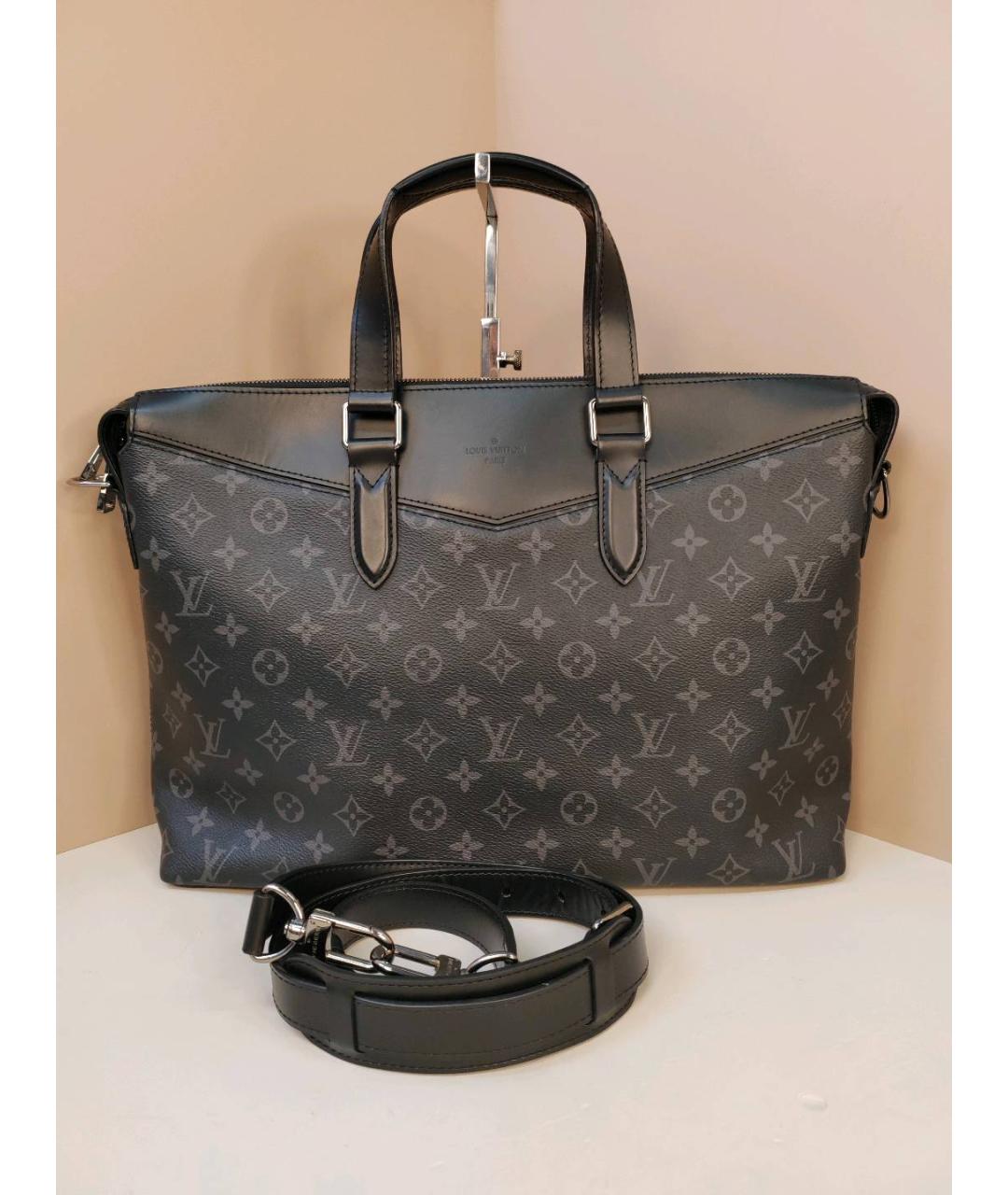 LOUIS VUITTON Черная сумка с короткими ручками, фото 3