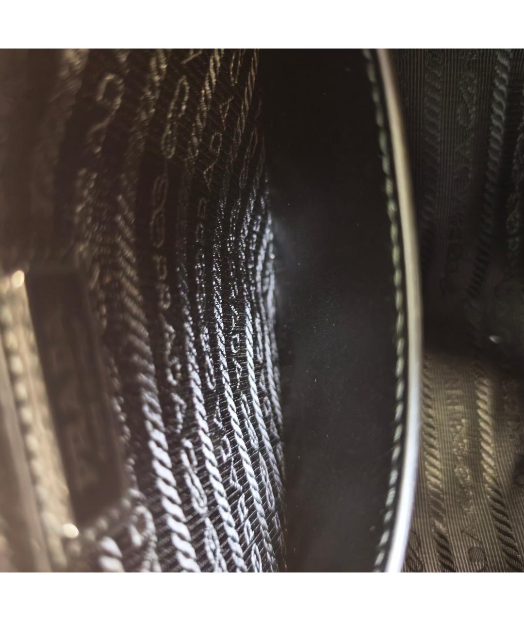 PRADA Темно-синяя кожаная сумка через плечо, фото 5