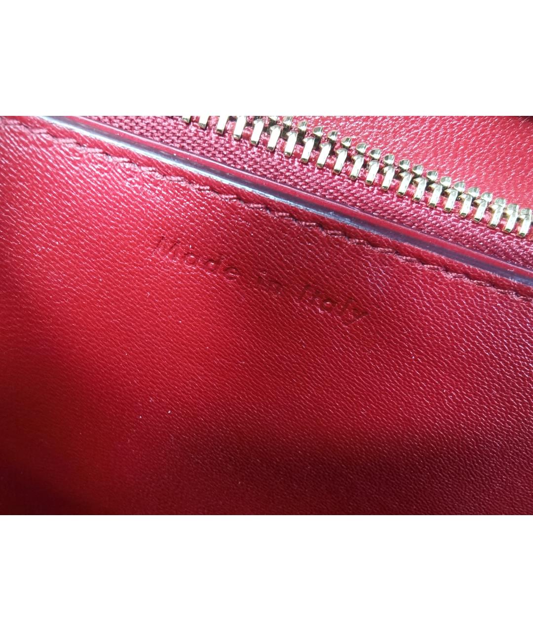 CELINE Бордовая кожаная сумка через плечо, фото 5