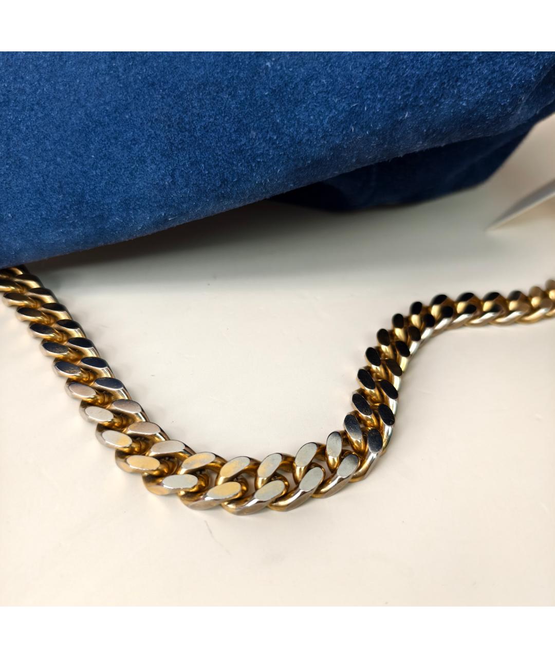 CELINE Синяя замшевая сумка через плечо, фото 8