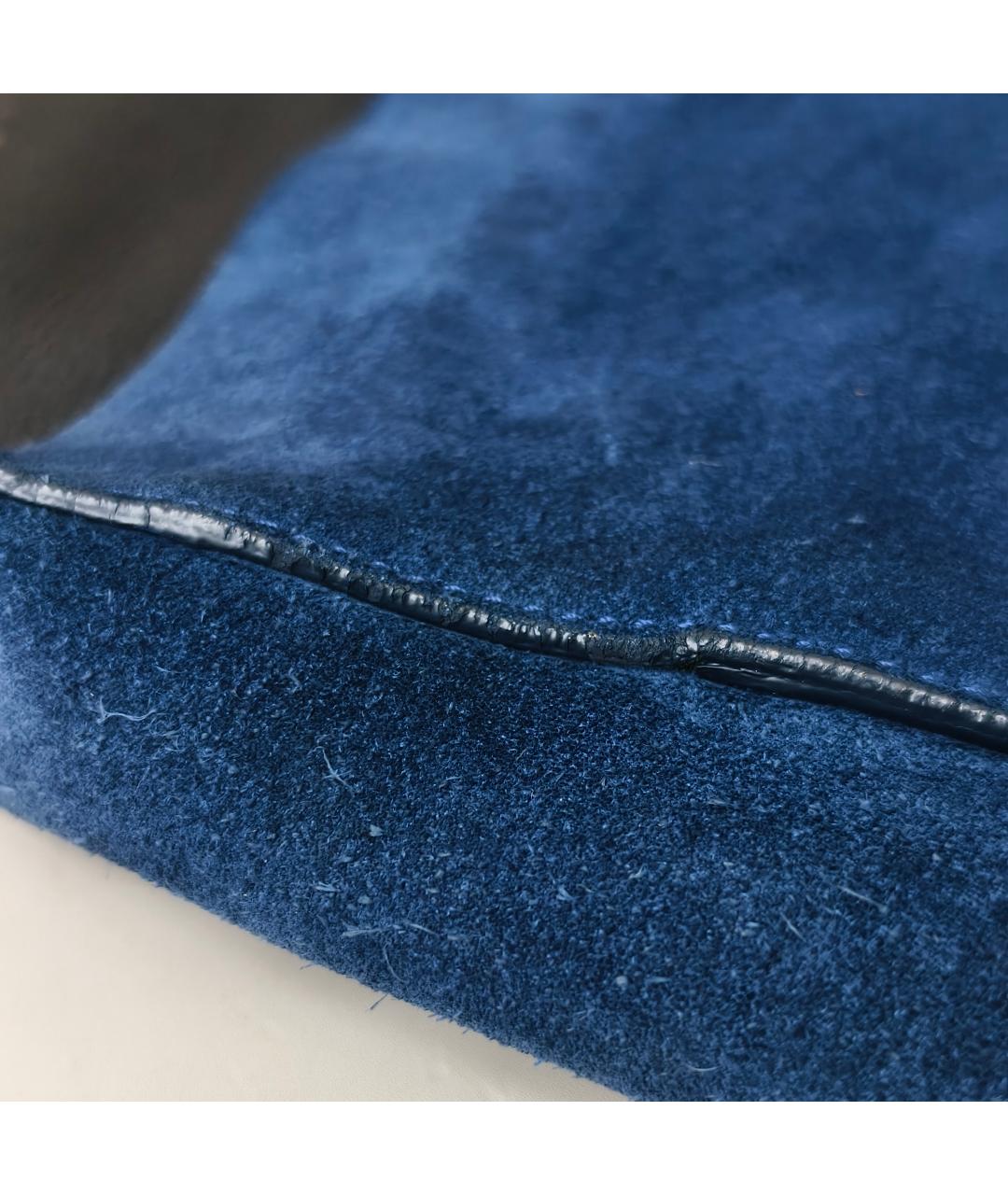 CELINE Синяя замшевая сумка через плечо, фото 9