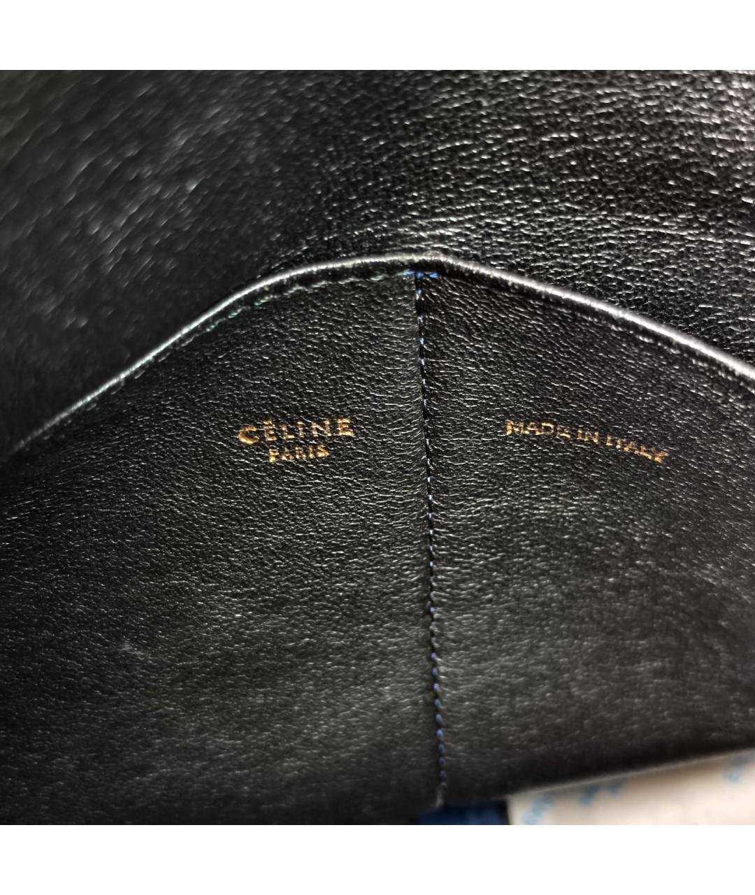 CELINE Синяя замшевая сумка через плечо, фото 3