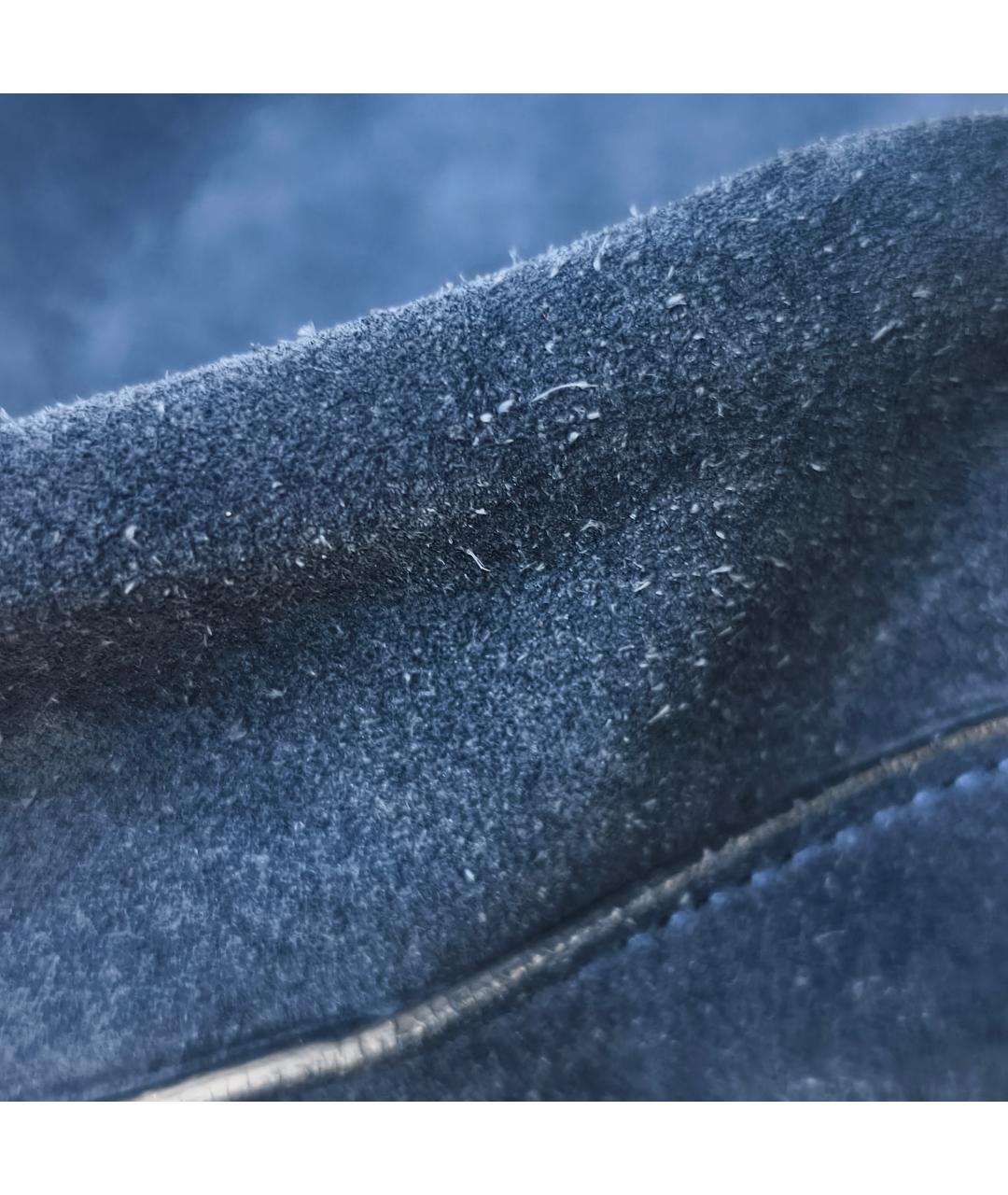 CELINE Синяя замшевая сумка через плечо, фото 5