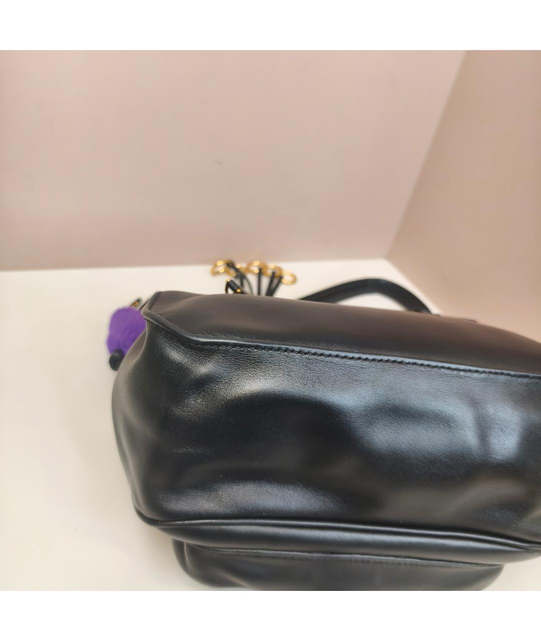 PRADA Черная кожаная сумка через плечо, фото 8
