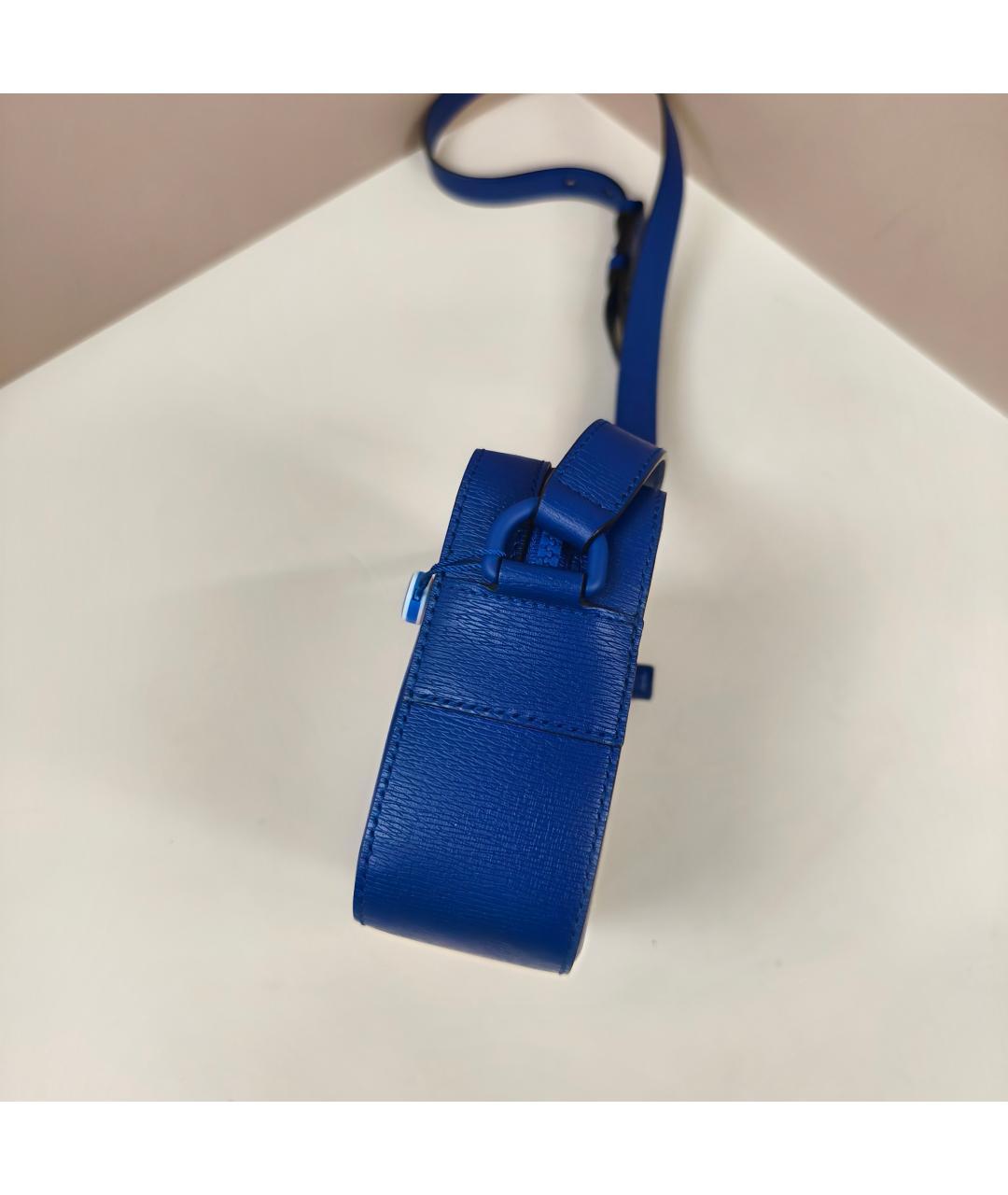 GUCCI Синяя кожаная сумка через плечо, фото 9