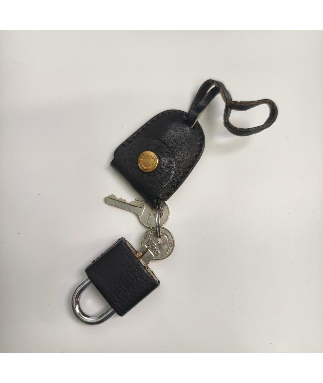 MIU MIU Черная кожаная сумка через плечо, фото 2