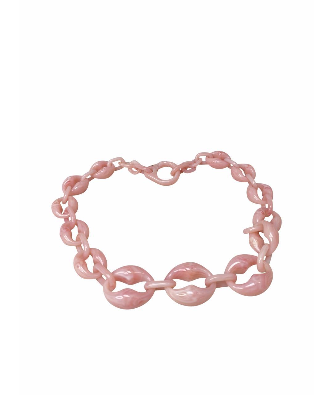 PRADA Розовое пластиковое колье, фото 1