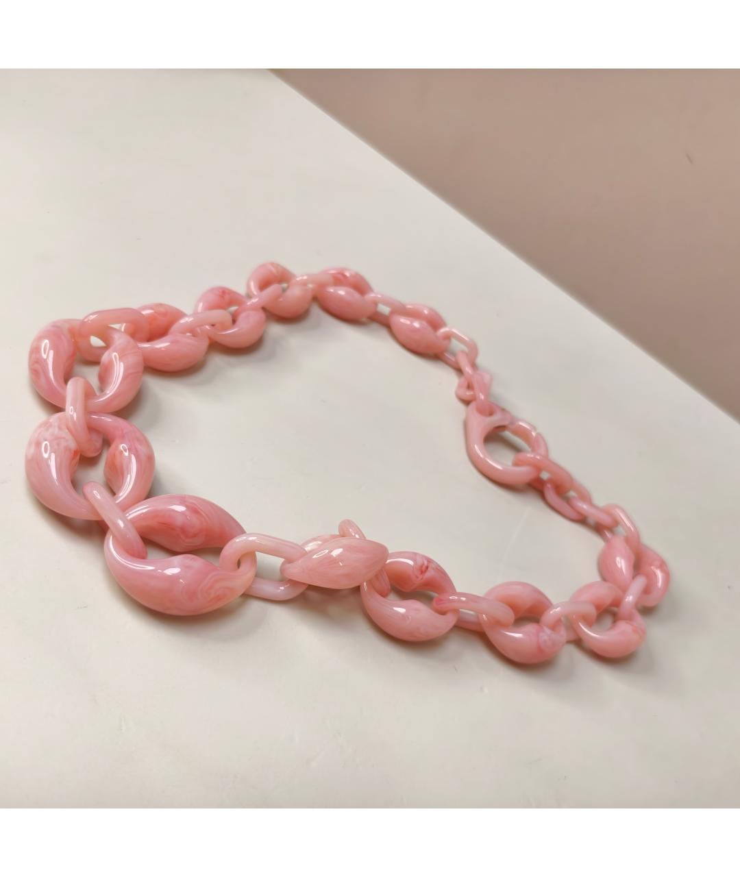 PRADA Розовое пластиковое колье, фото 3