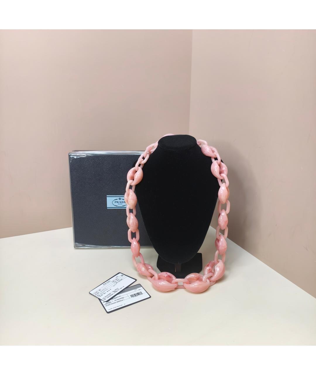 PRADA Розовое пластиковое колье, фото 5