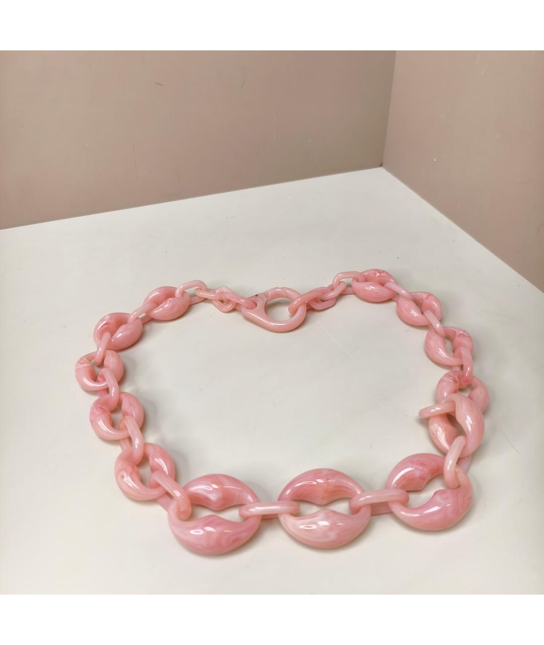 PRADA Розовое пластиковое колье, фото 7