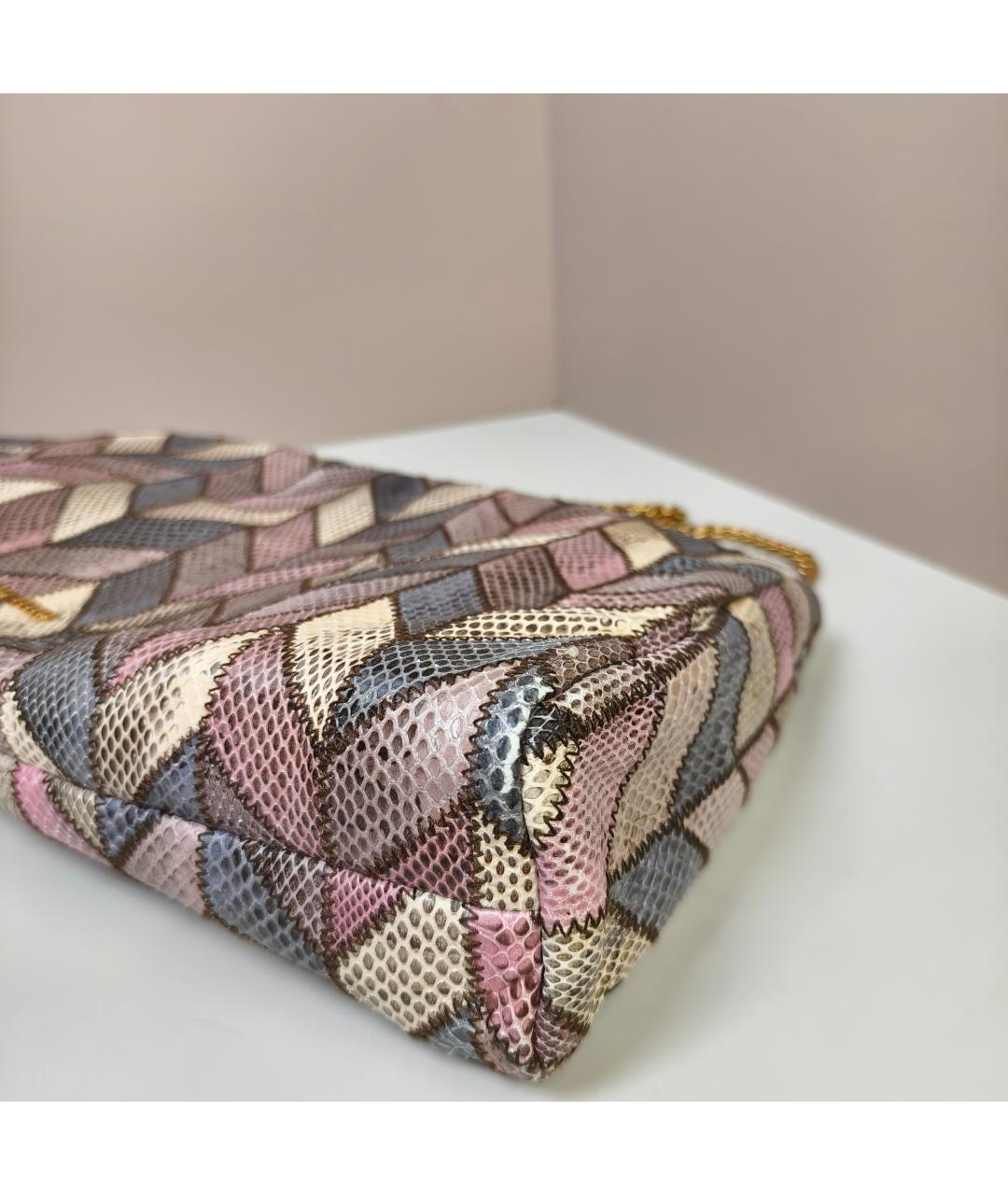 MIU MIU Розовая кожаная сумка через плечо, фото 4