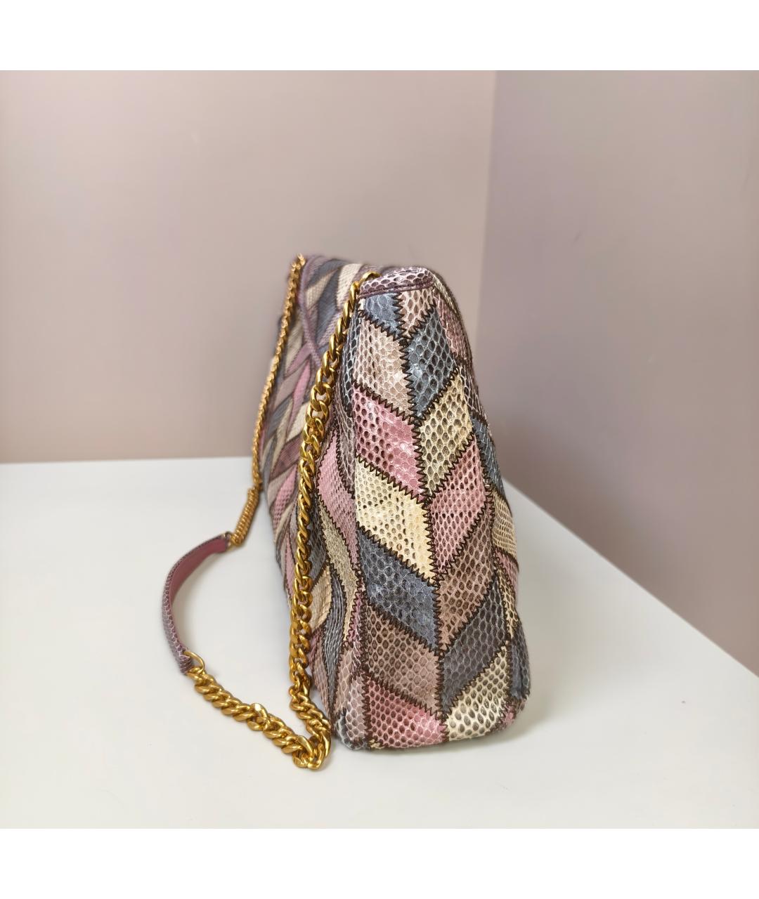 MIU MIU Розовая кожаная сумка через плечо, фото 6