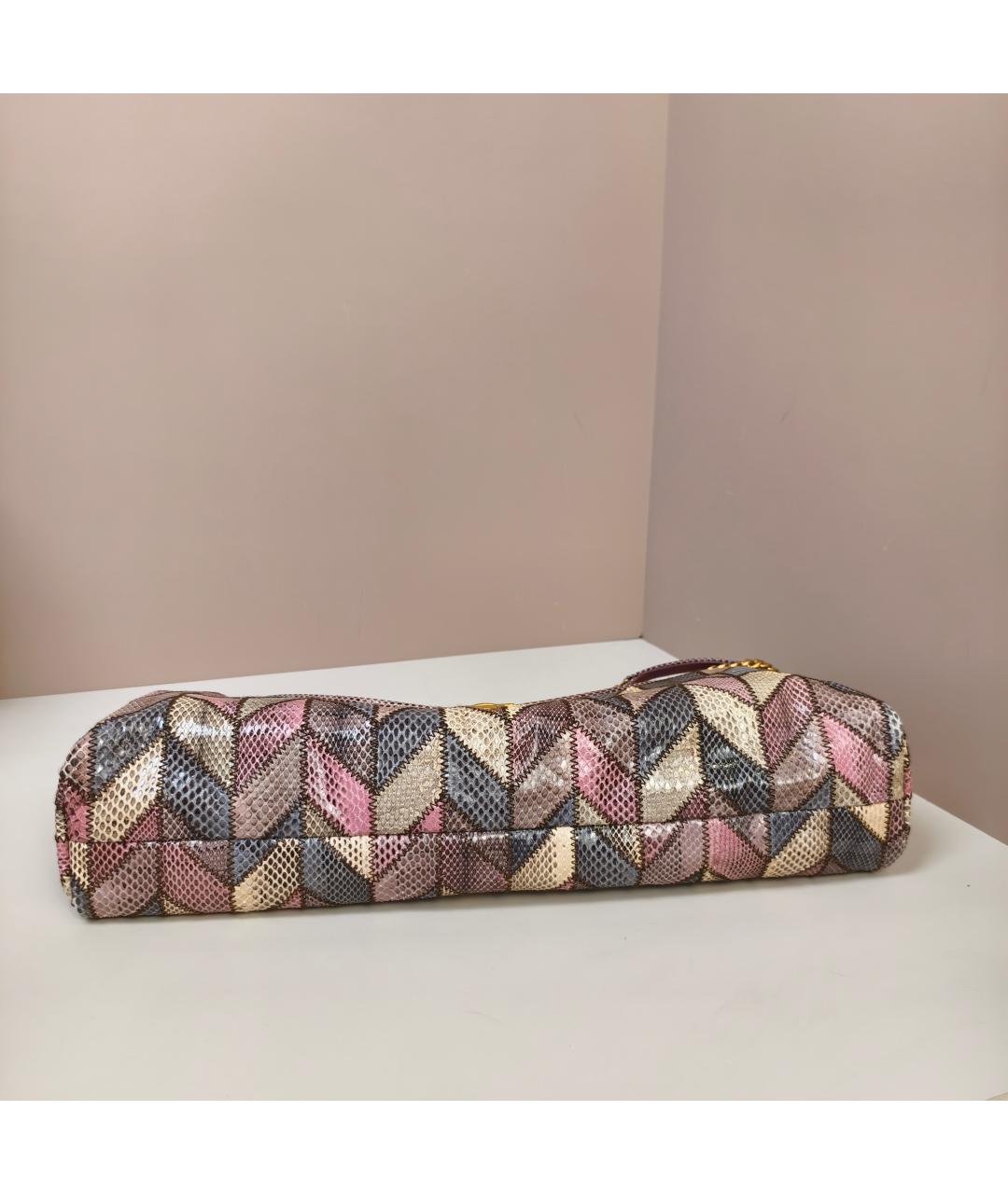 MIU MIU Розовая кожаная сумка через плечо, фото 7