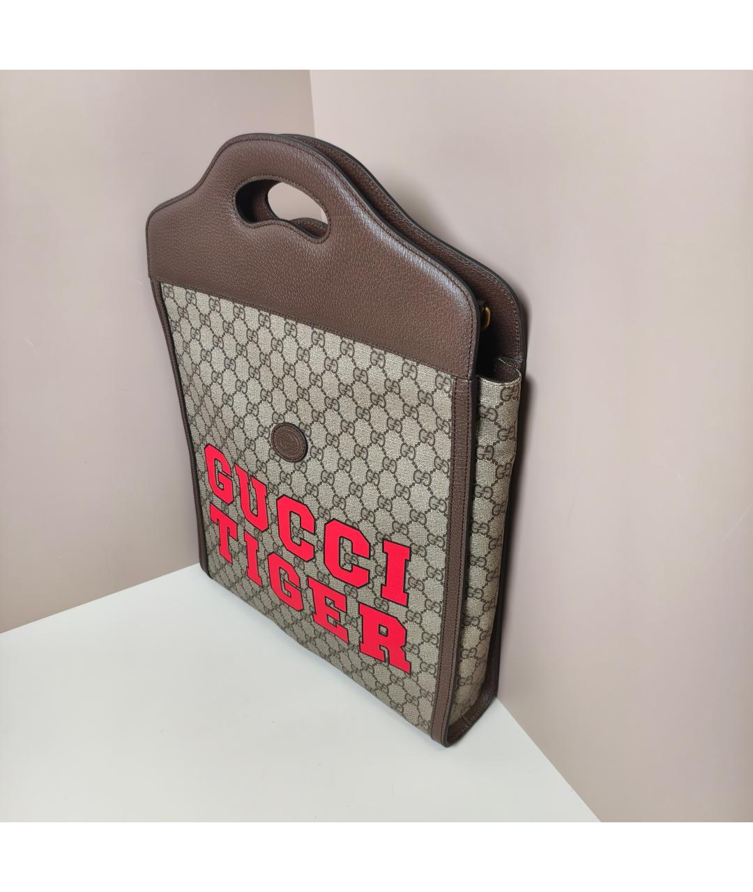 GUCCI Коричневая сумка с короткими ручками, фото 9