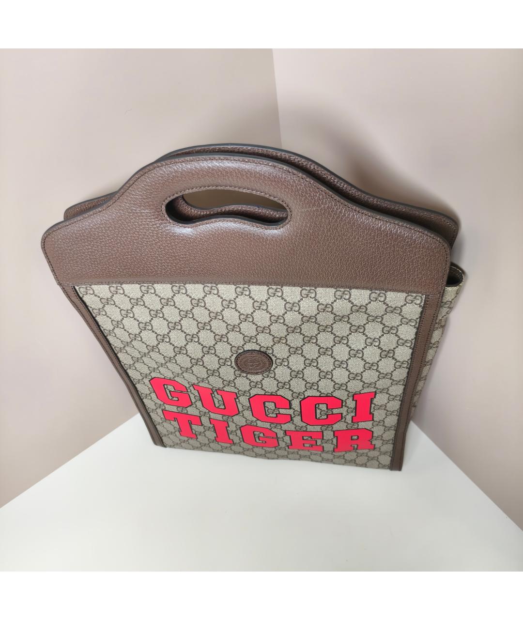 GUCCI Коричневая сумка с короткими ручками, фото 6