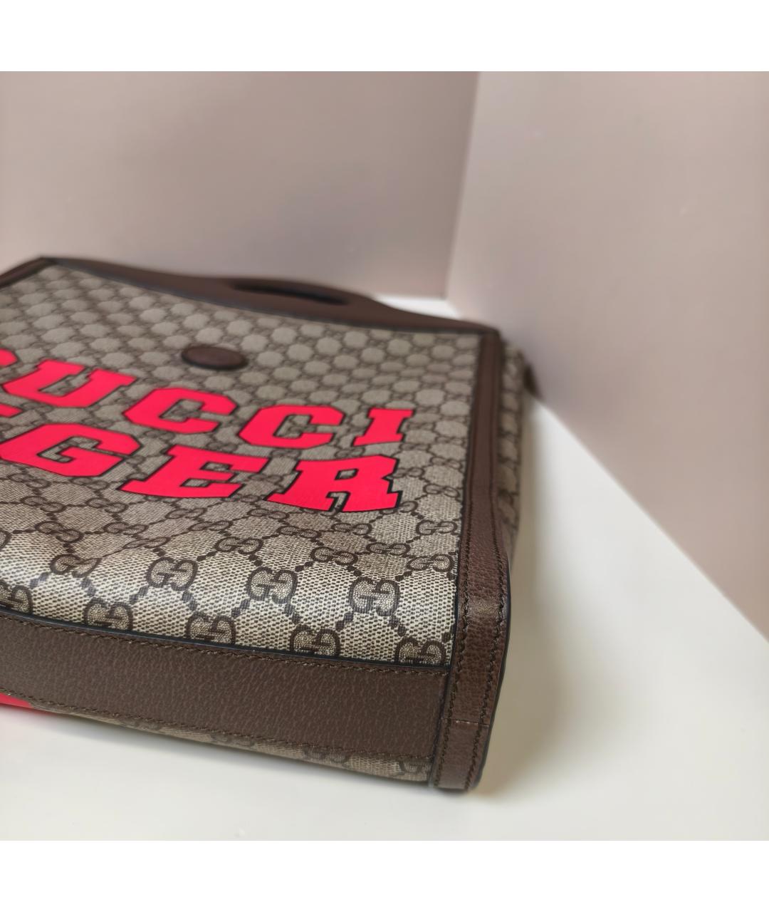 GUCCI Коричневая сумка с короткими ручками, фото 8