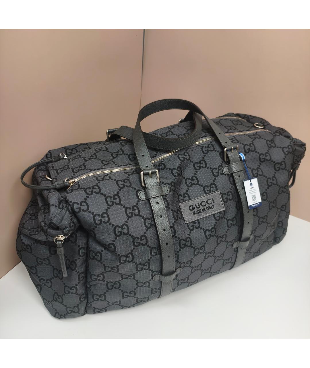 GUCCI Черная дорожная/спортивная сумка, фото 3