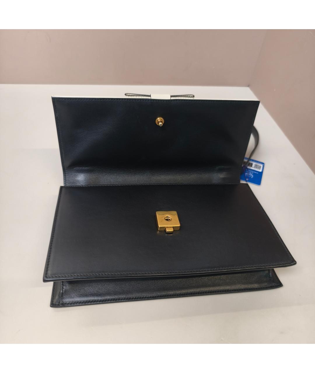 GUCCI Черная кожаная сумка через плечо, фото 9