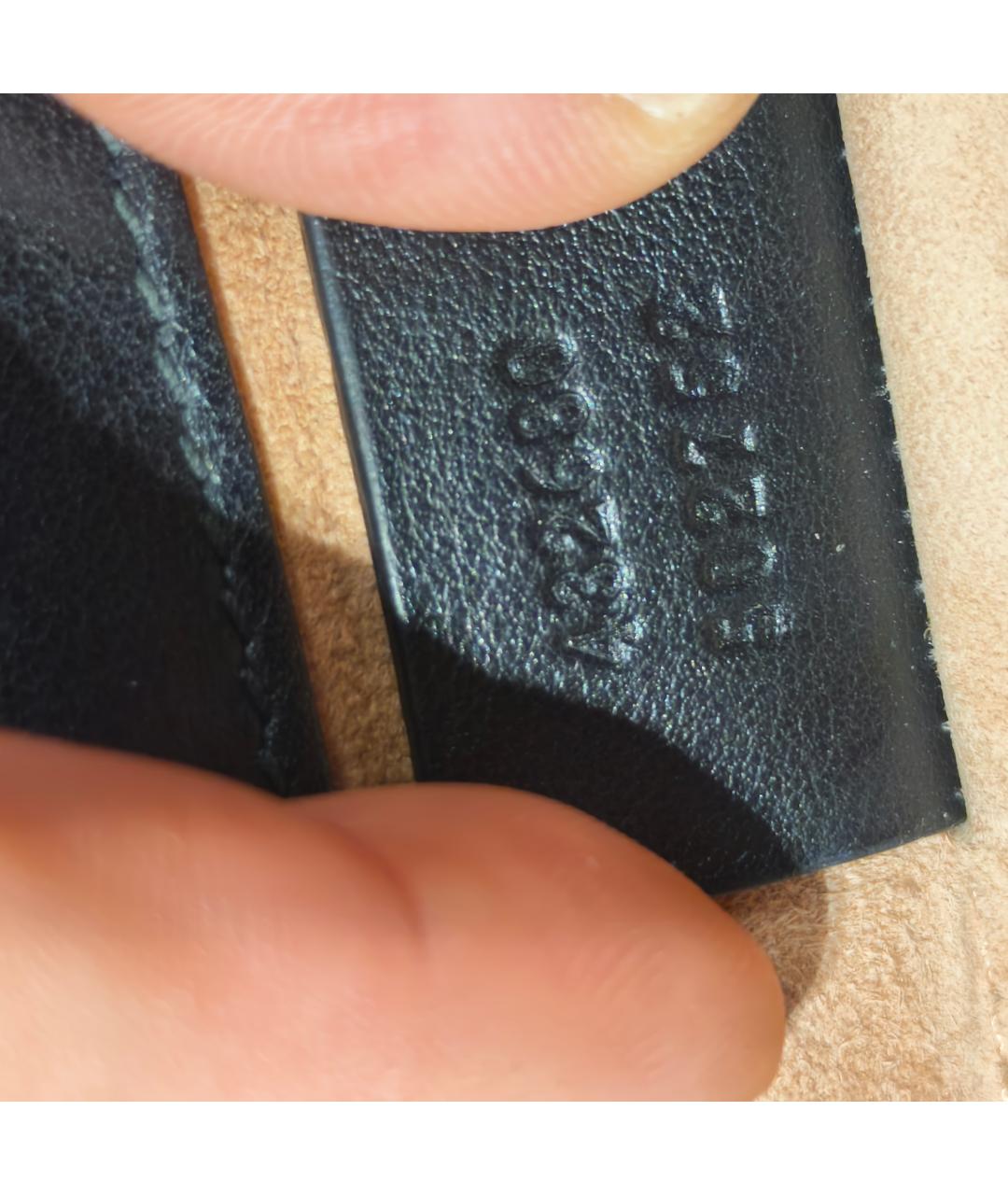 GUCCI Черная кожаная сумка через плечо, фото 7