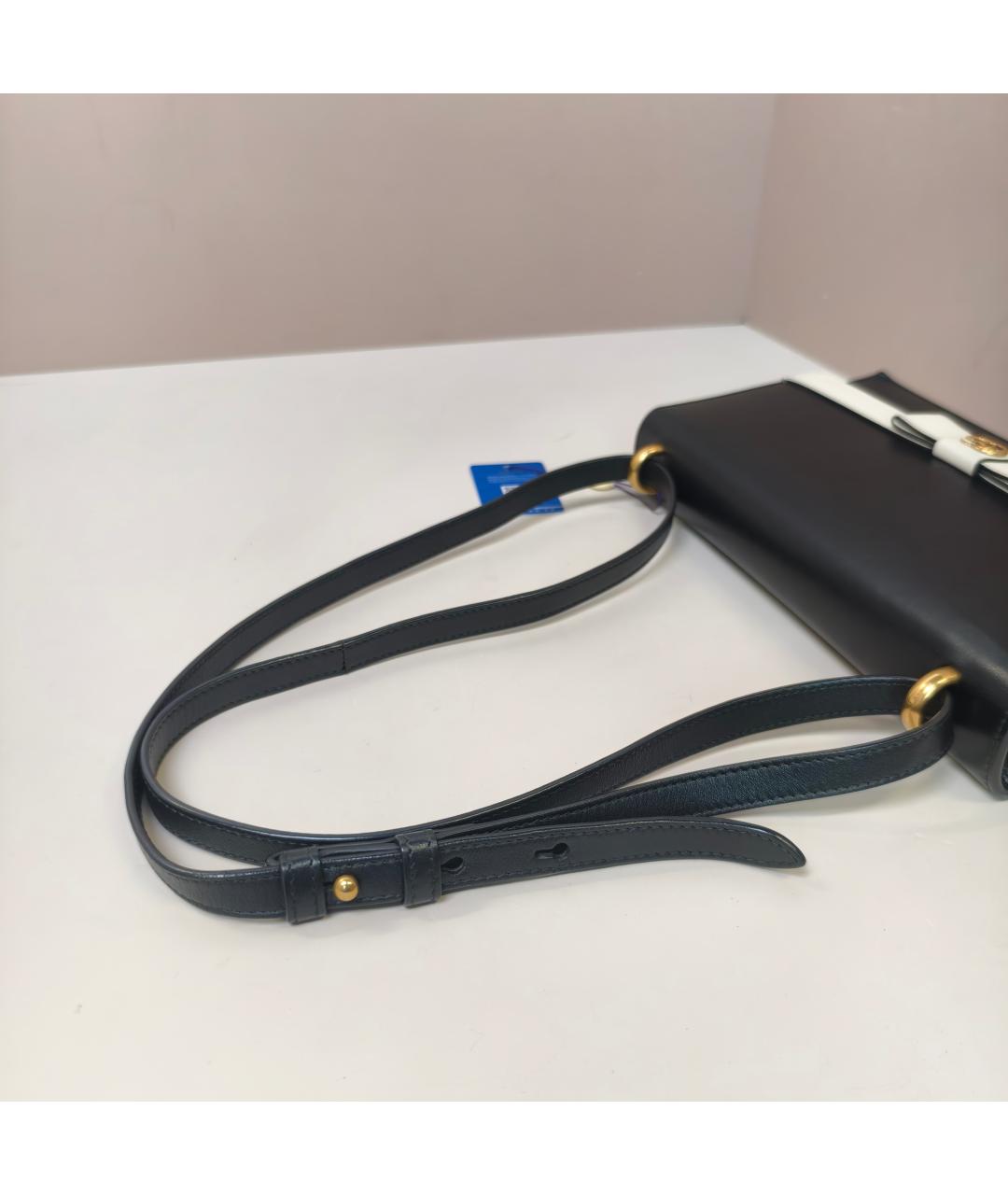 GUCCI Черная кожаная сумка через плечо, фото 3