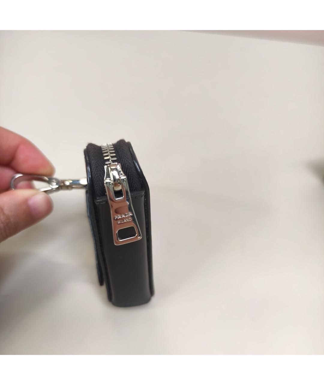 PRADA Черный кожаный кардхолдер, фото 5