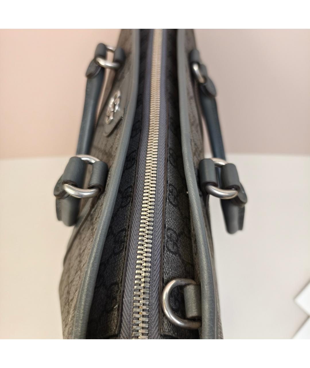 GUCCI Серая сумка с короткими ручками, фото 3