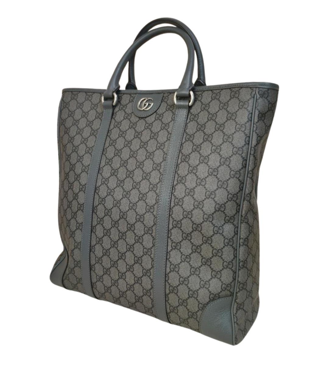 GUCCI Серая сумка с короткими ручками, фото 1