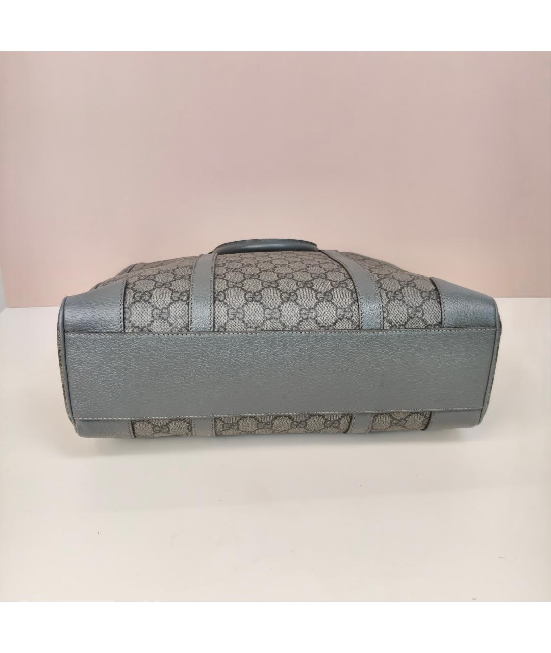GUCCI Серая сумка с короткими ручками, фото 6