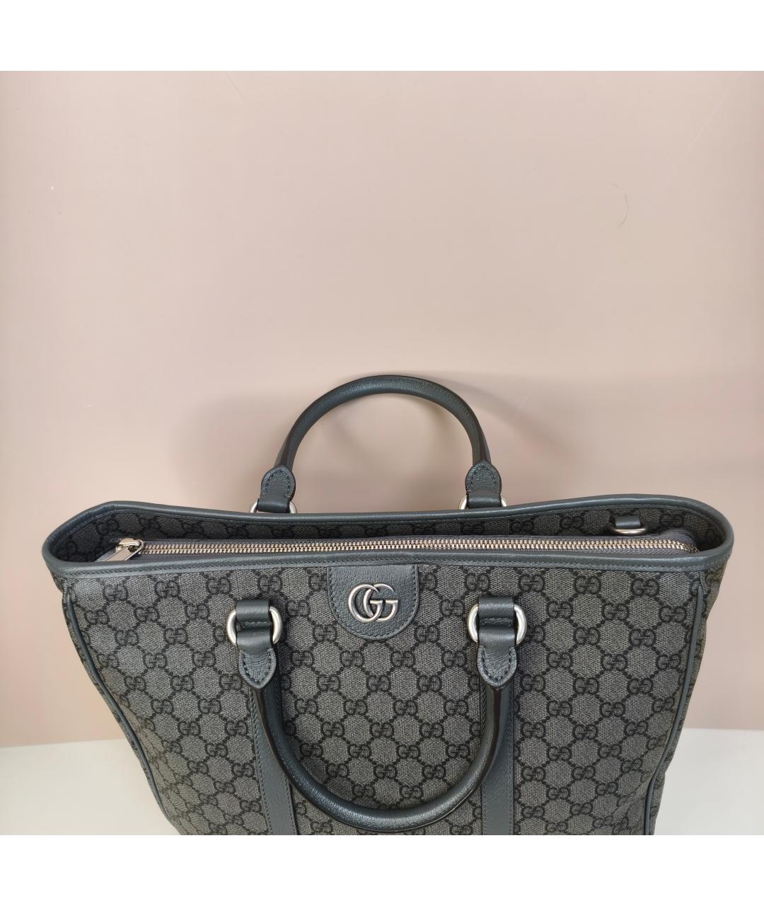 GUCCI Серая сумка с короткими ручками, фото 2