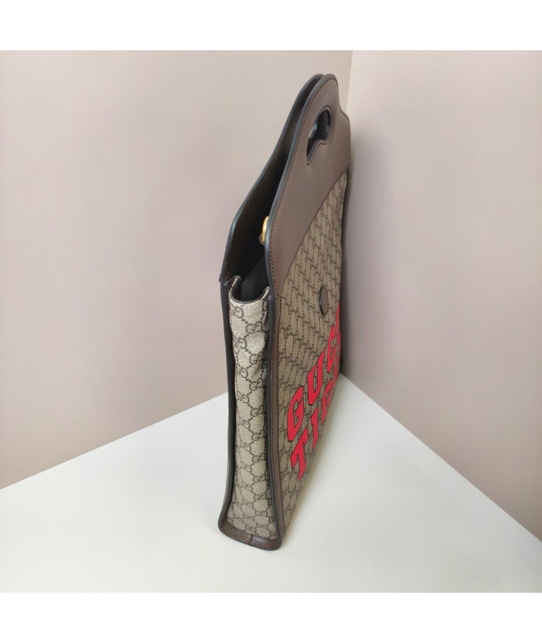 GUCCI Коричневая сумка с короткими ручками, фото 6
