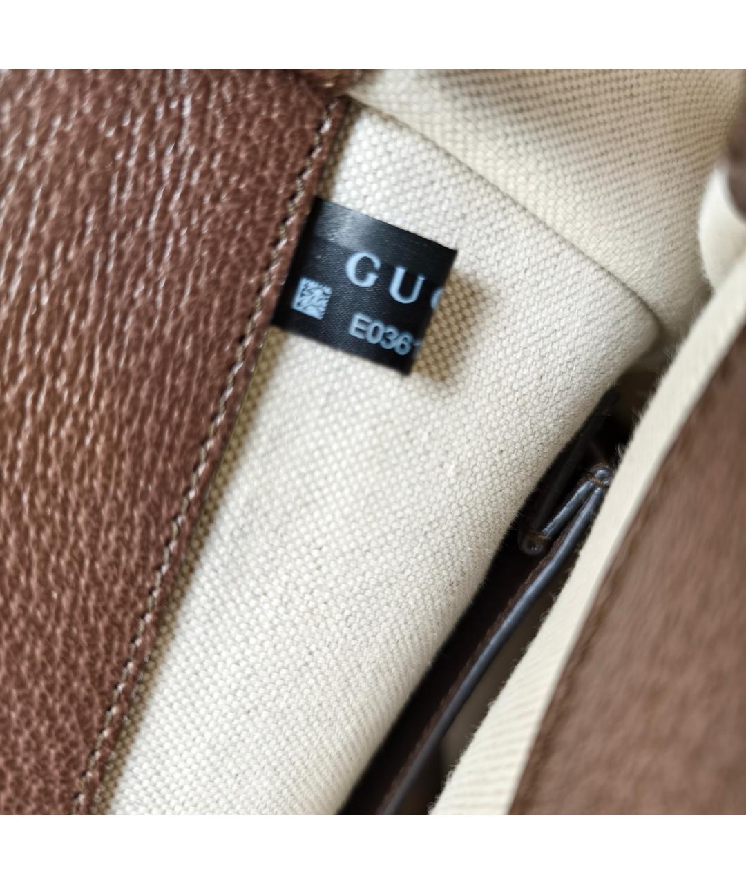 GUCCI Коричневая сумка с короткими ручками, фото 7