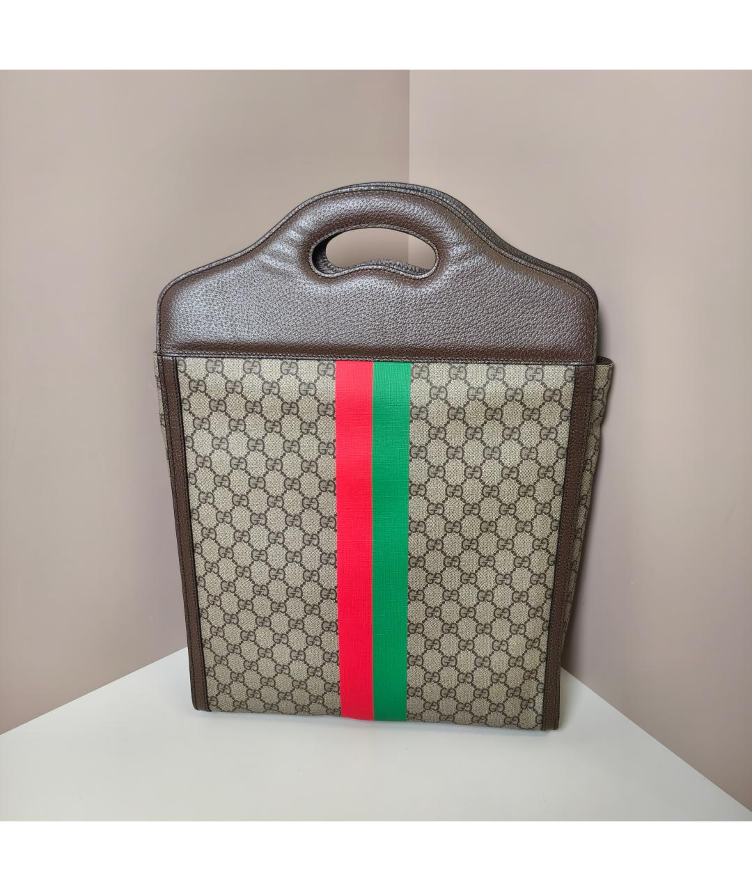 GUCCI Коричневая сумка с короткими ручками, фото 9