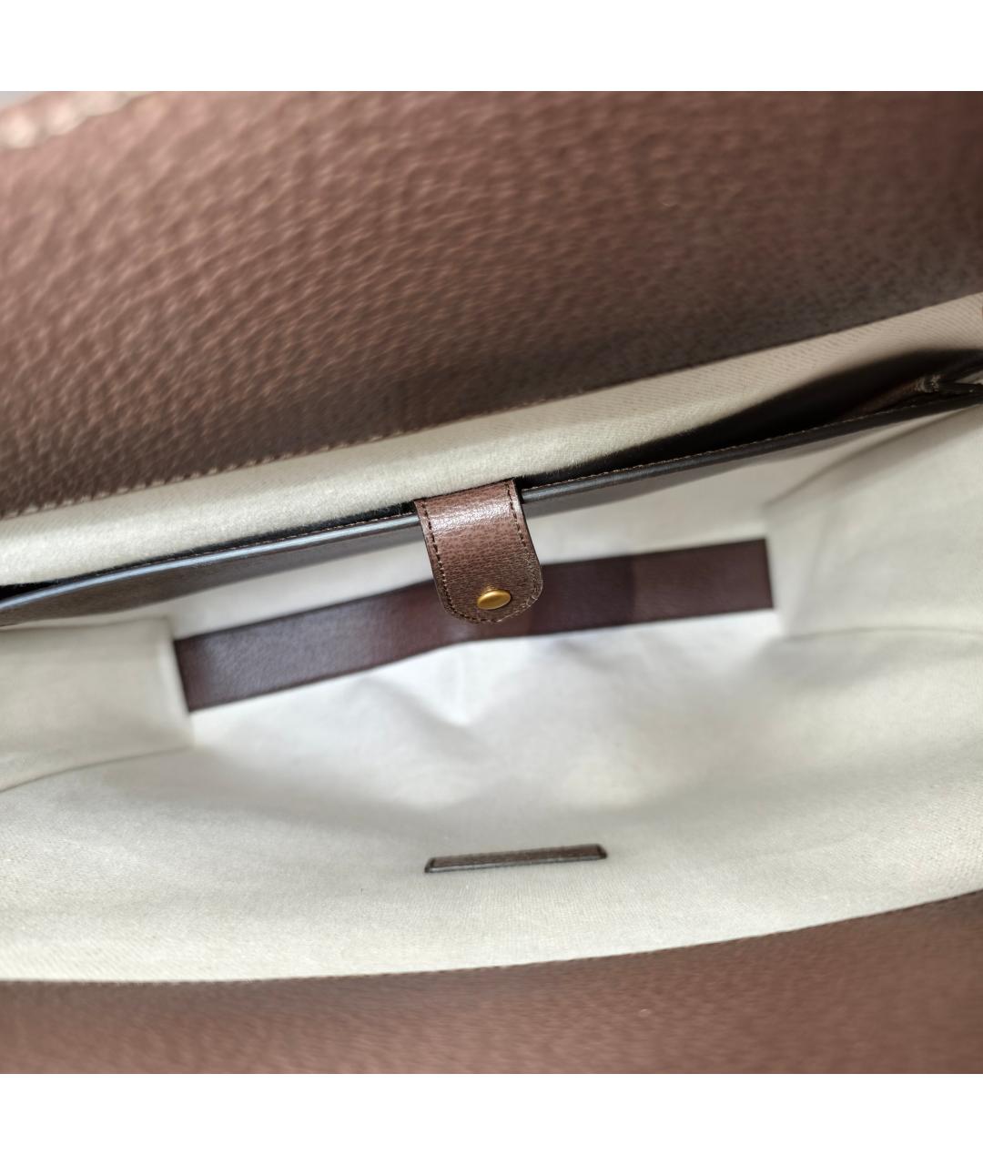 GUCCI Коричневая сумка с короткими ручками, фото 8