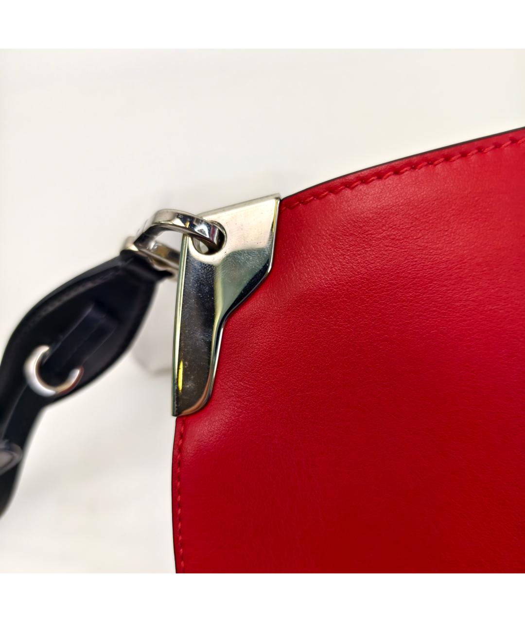 PRADA Красная кожаная сумка через плечо, фото 4
