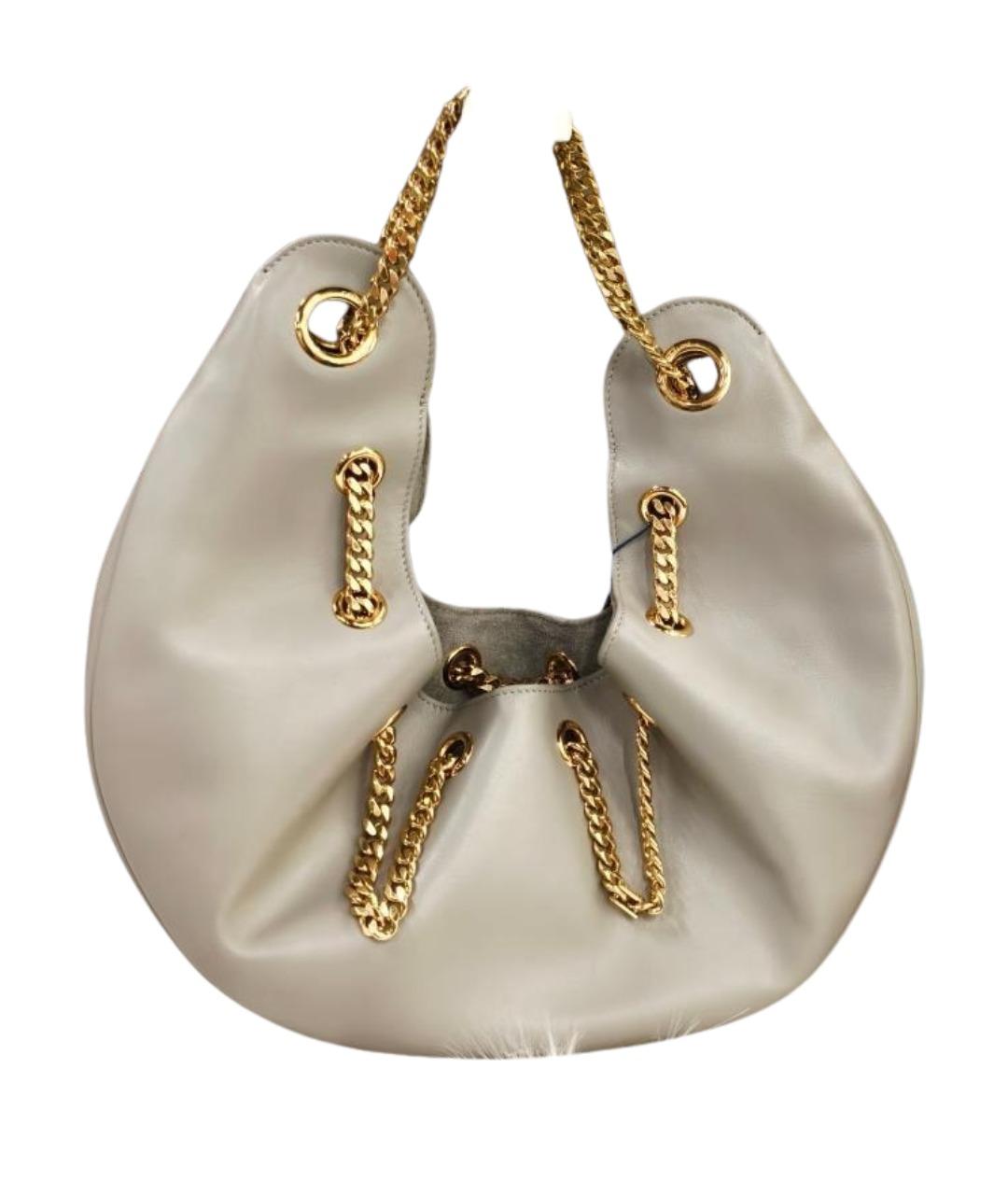 CELINE Серая кожаная сумка через плечо, фото 1