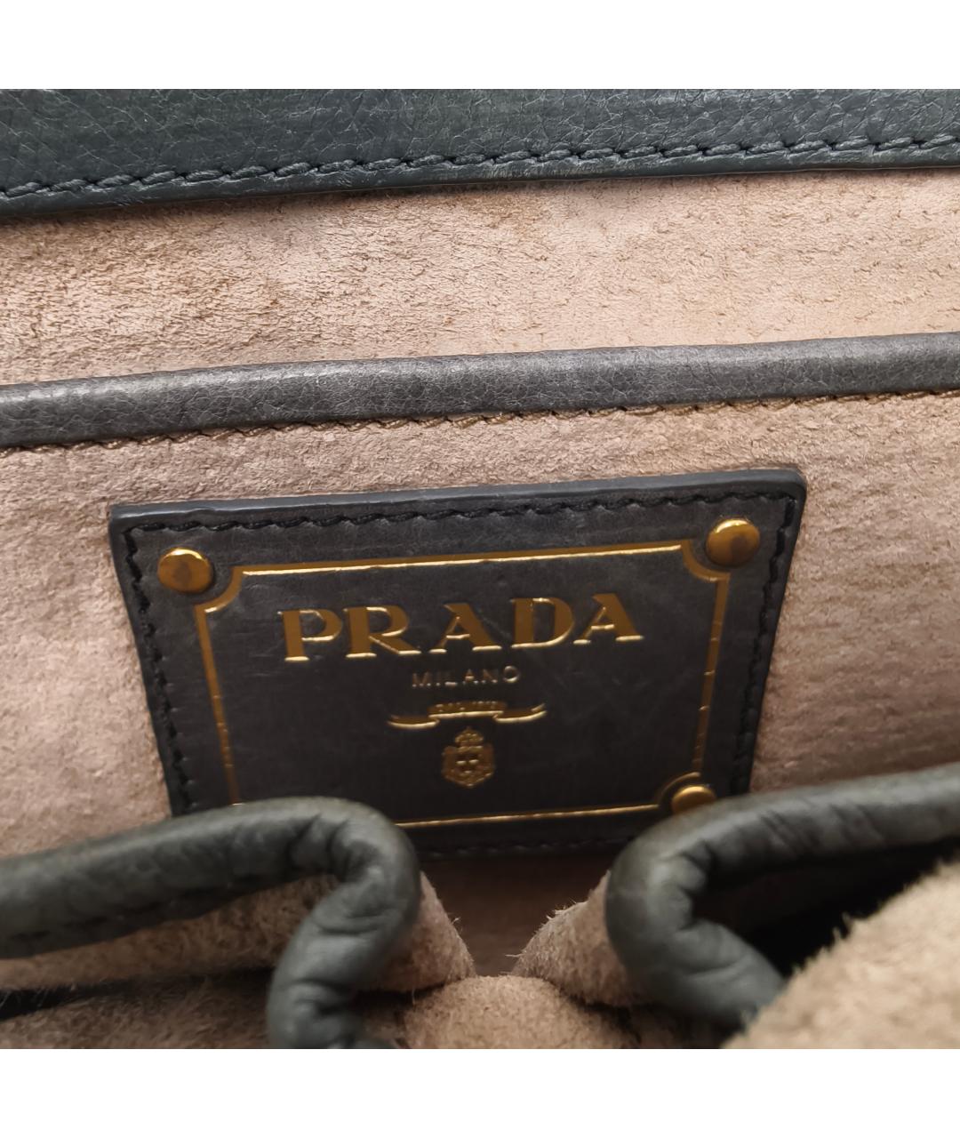 CELINE Серая кожаная сумка через плечо, фото 3