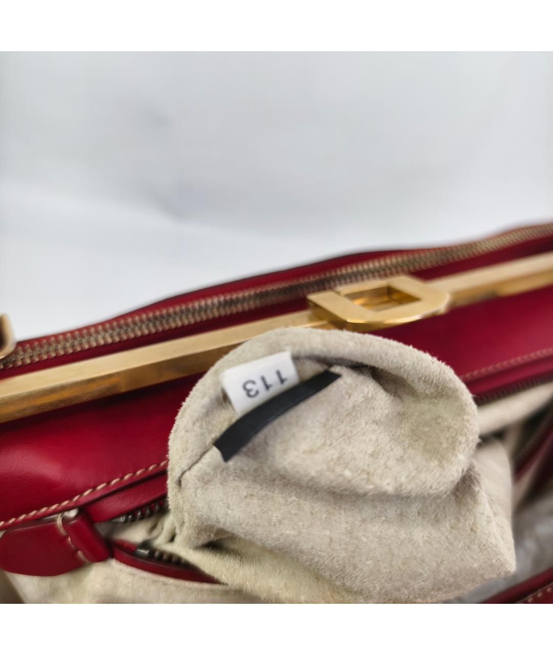 PRADA Красная кожаная сумка через плечо, фото 5