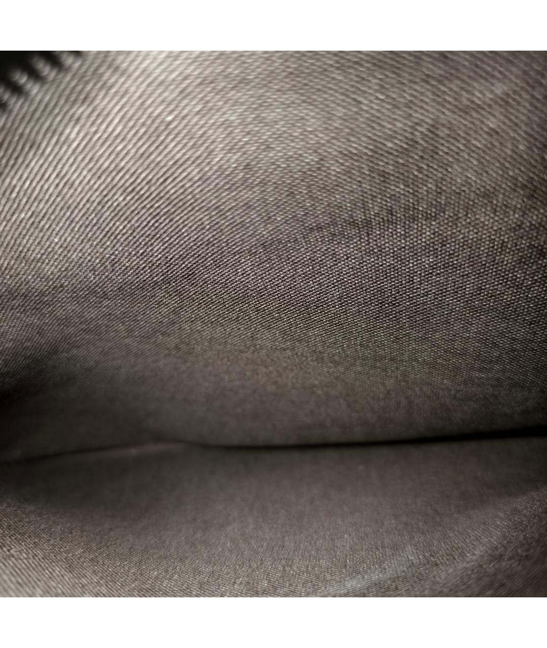 LOUIS VUITTON Серая тканевая сумка с короткими ручками, фото 3