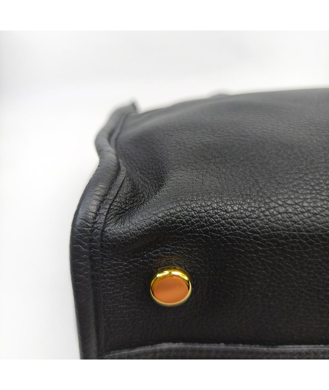 GUCCI Черная кожаная сумка через плечо, фото 5