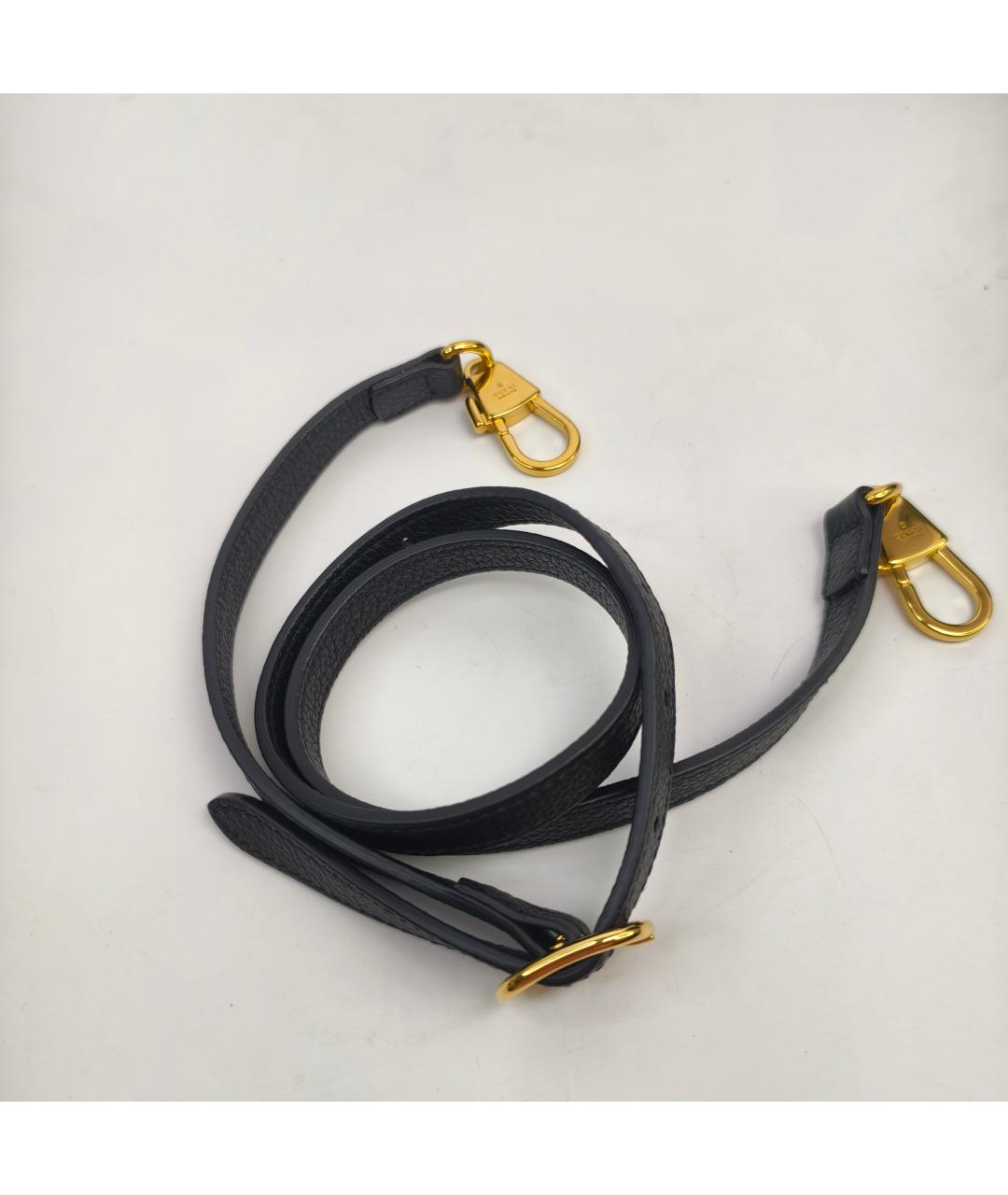 GUCCI Черная кожаная сумка через плечо, фото 6