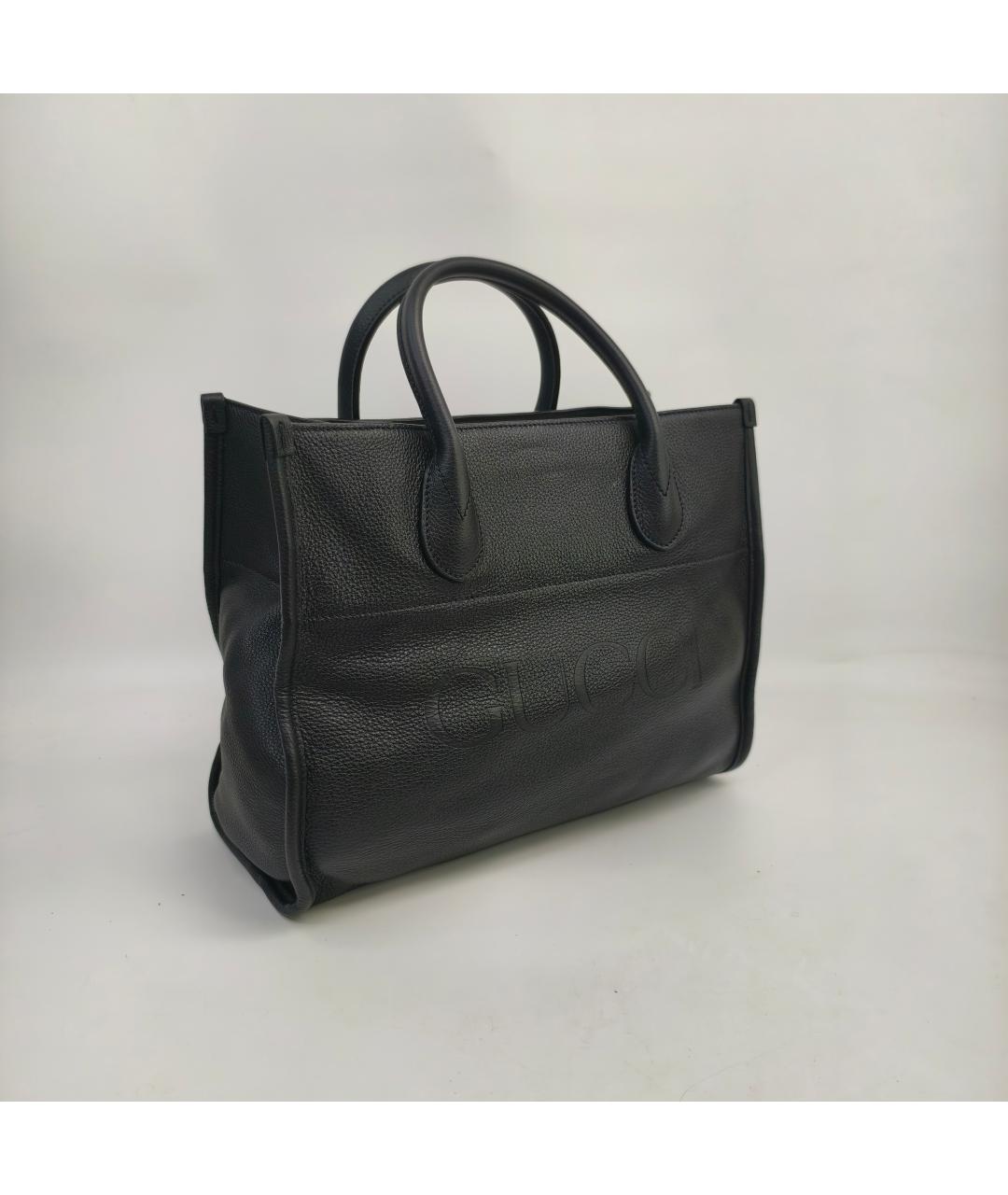 GUCCI Черная кожаная сумка через плечо, фото 9