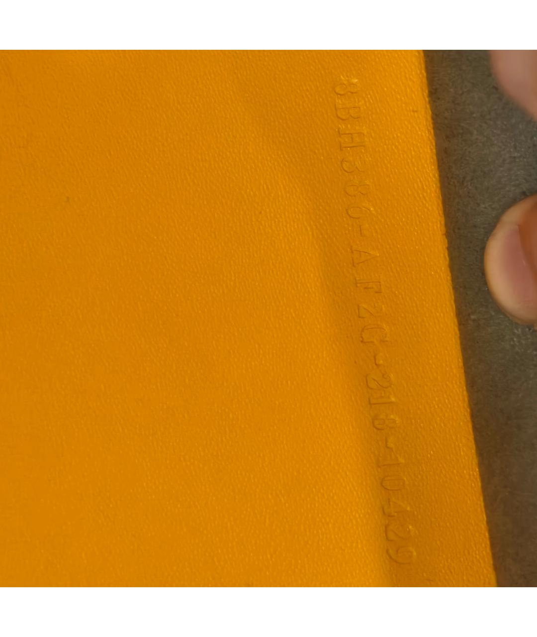 FENDI Оранжевая кожаная сумка через плечо, фото 6