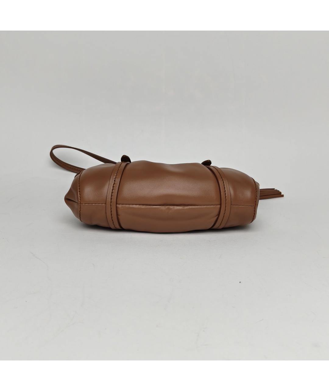 MIU MIU Коричневая кожаная сумка через плечо, фото 6