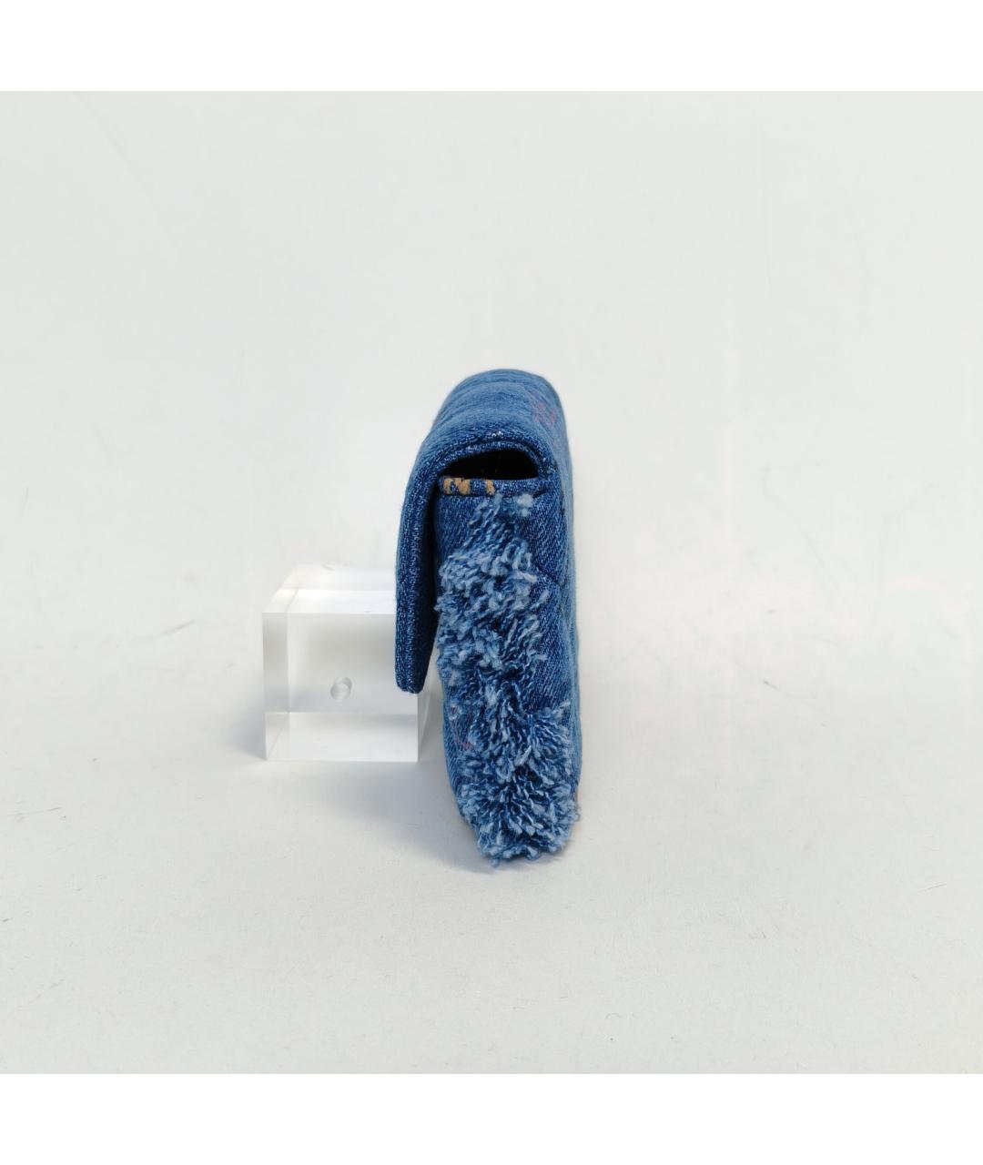 CHANEL Синяя деним сумка через плечо, фото 5