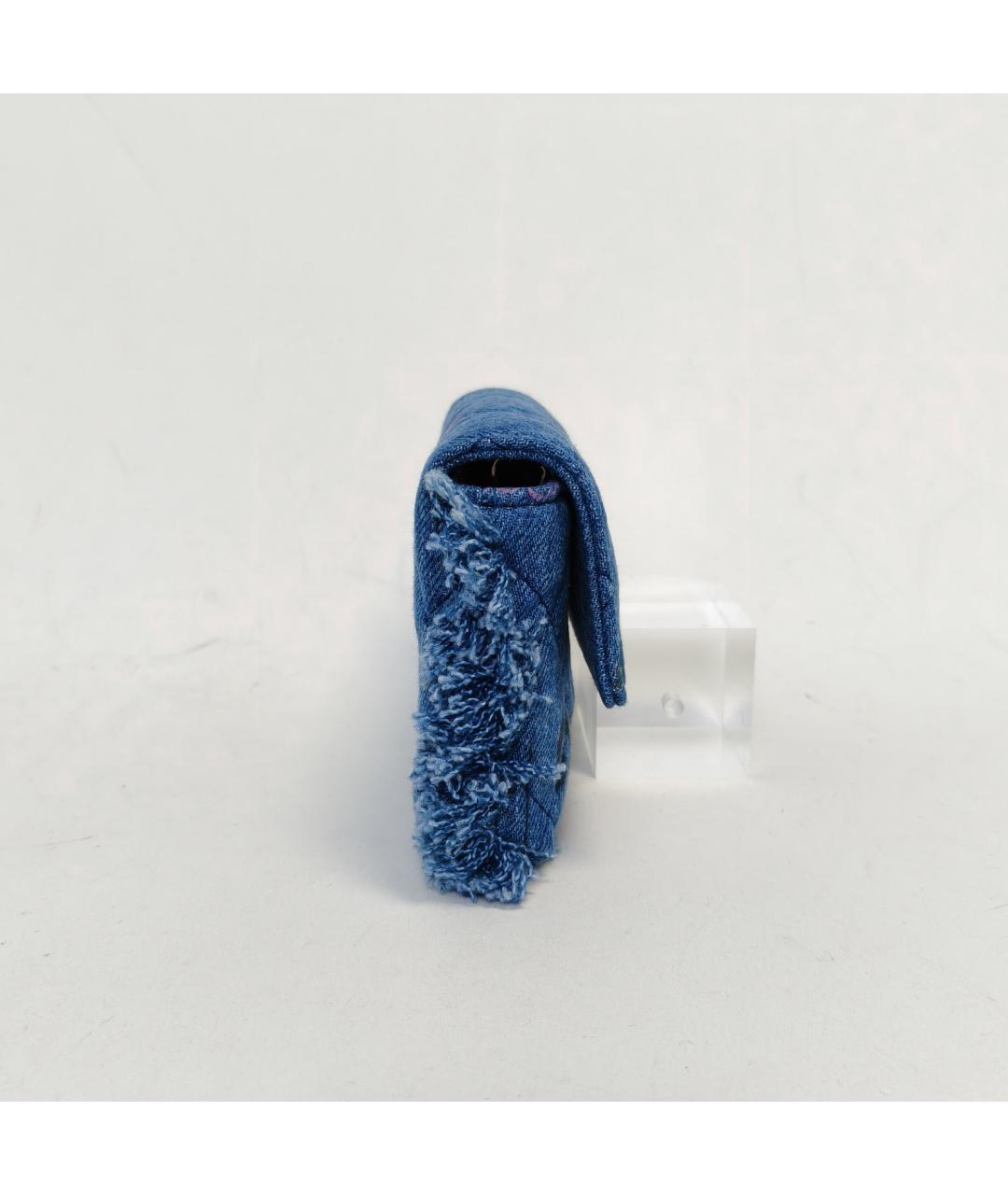 CHANEL Синяя деним сумка через плечо, фото 3