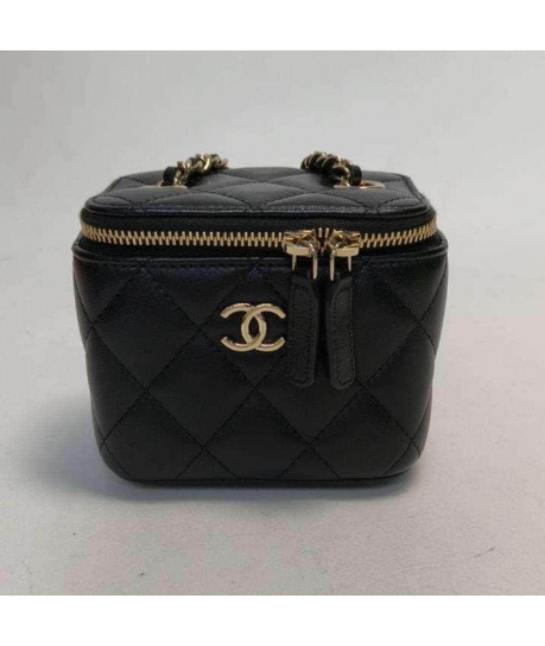 CHANEL Черная кожаная сумка через плечо, фото 9