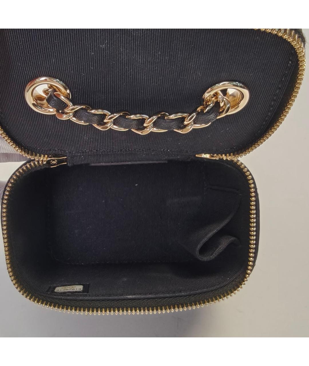 CHANEL Черная кожаная сумка через плечо, фото 8
