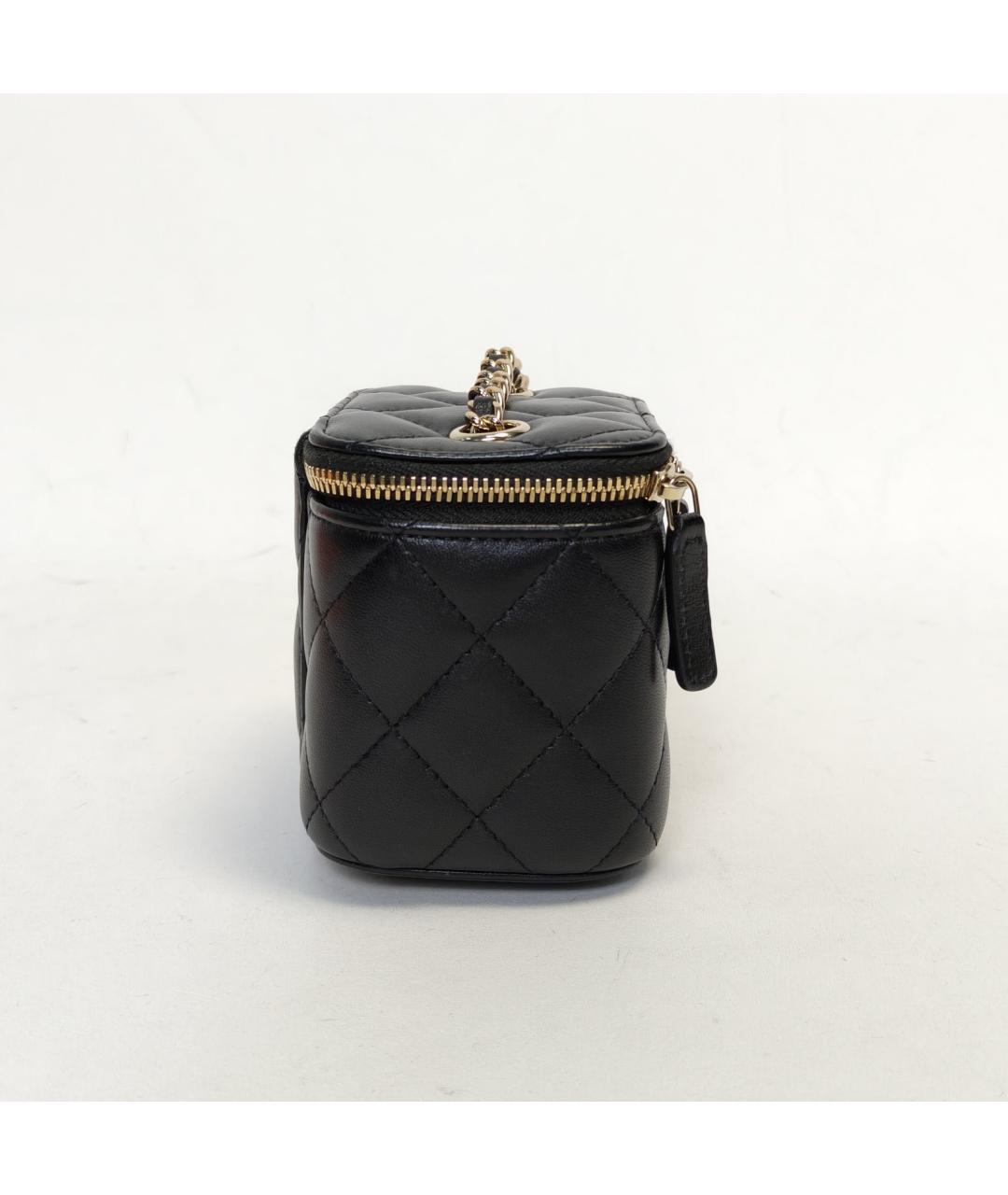 CHANEL Черная кожаная сумка через плечо, фото 5