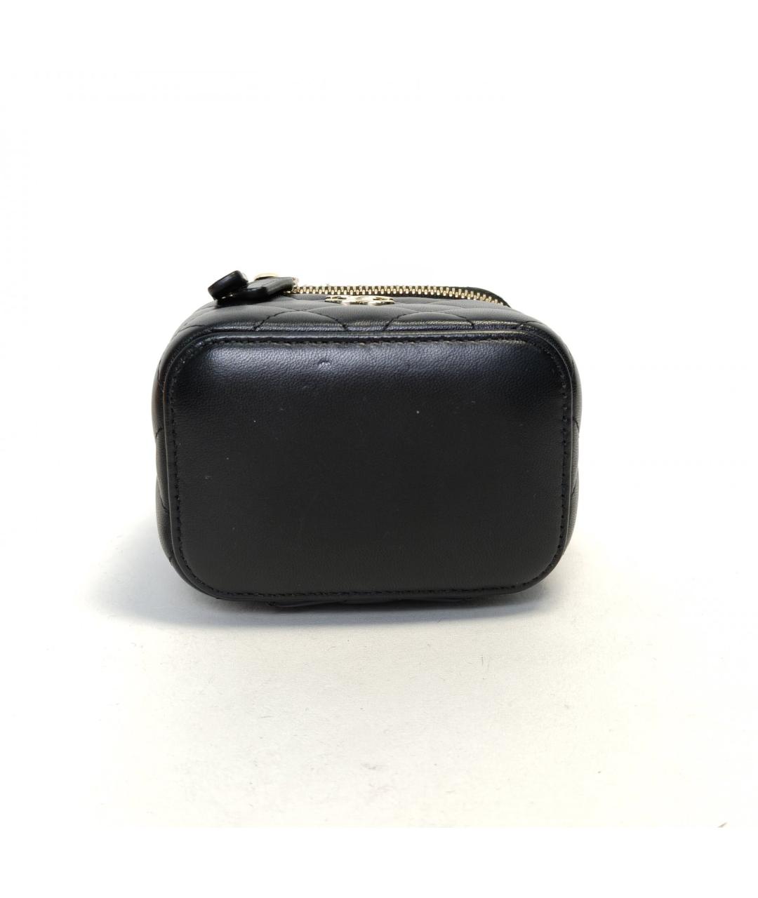 CHANEL Черная кожаная сумка через плечо, фото 6