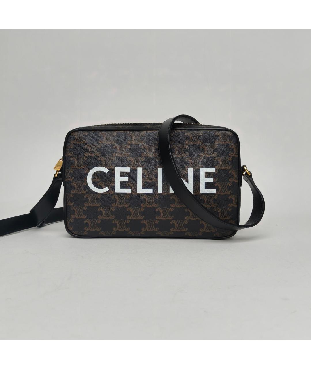 CELINE Черная сумка через плечо, фото 8